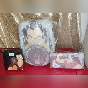 Loungefly Disney Gaston Lenticular Mini Backpack Wallet & Pin Set Beauty & Beast